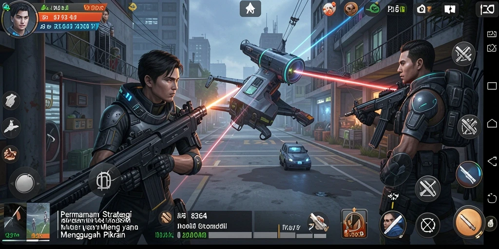 Tampilan menawan dari gameplay permainan strategi 8364.