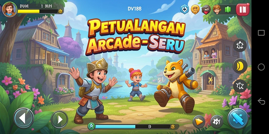 Tampilan gameplay seru dari DV188 dengan aksi menantang.