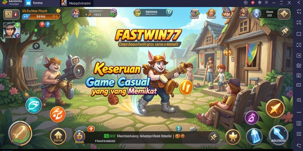 Screenshot gameplay <strong>FASTWIN77</strong> yang penuh warna dan menarik.