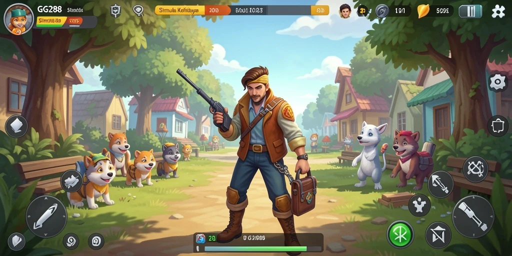Tampilan menarik gameplay GG288 dengan simulasi kehidupan.