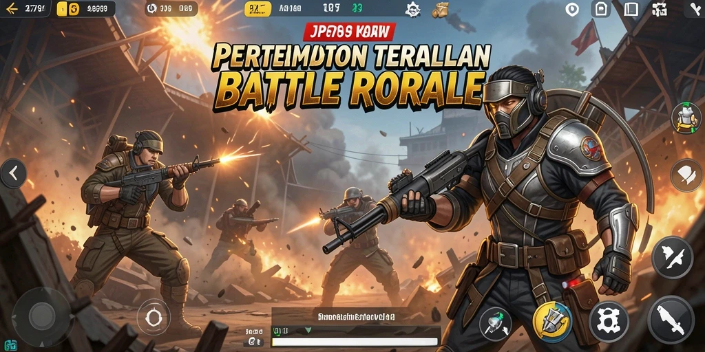 Screenshot gameplay JP6789 dengan aksi pertempuran menegangkan.