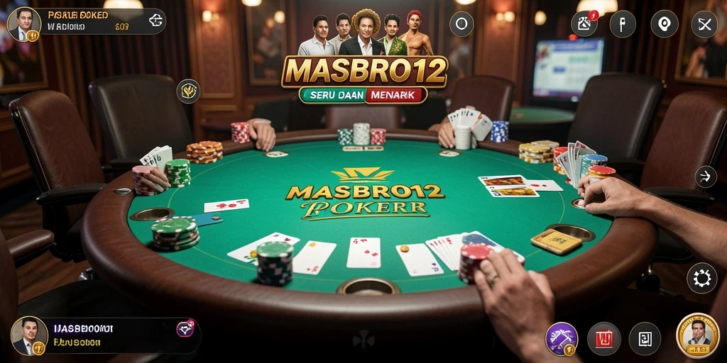 Tampilan gameplay poker yang mengasyikkan di MASBRO12.