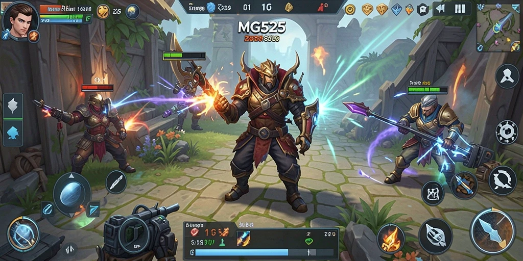 Menampilkan gameplay seru dan tantangan dalam MG525.